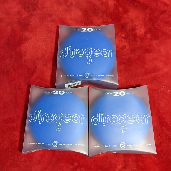 Discgear 20 CD DVD Case x3 blue - Picture 4 of 5